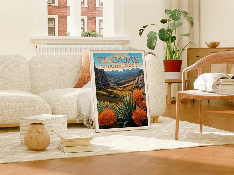 El Cajas National Park Poster, Ecuador Print, Ecuador Art, El Cajas Print, Ecuador  Poster, El Cajas Art