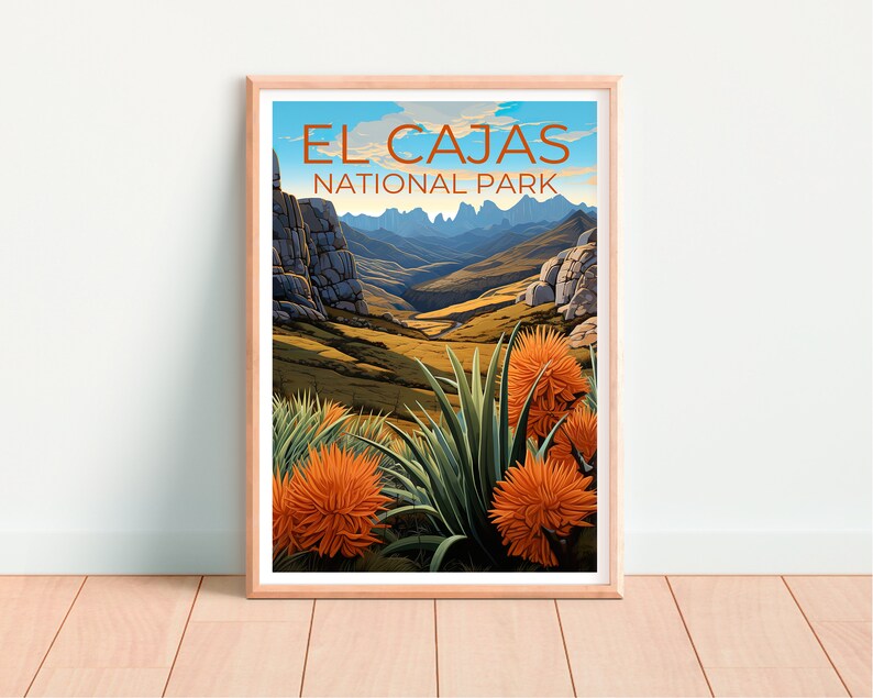 El Cajas National Park Poster, Ecuador Print, Ecuador Art, El Cajas Print, Ecuador  Poster, El Cajas Art