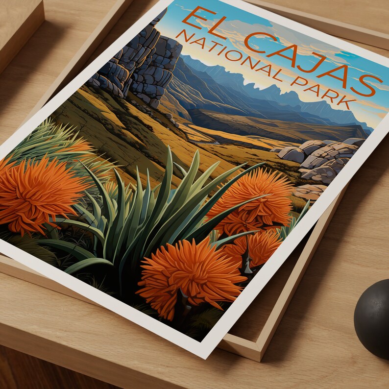 El Cajas National Park Poster, Ecuador Print, Ecuador Art, El Cajas Print, Ecuador  Poster, El Cajas Art