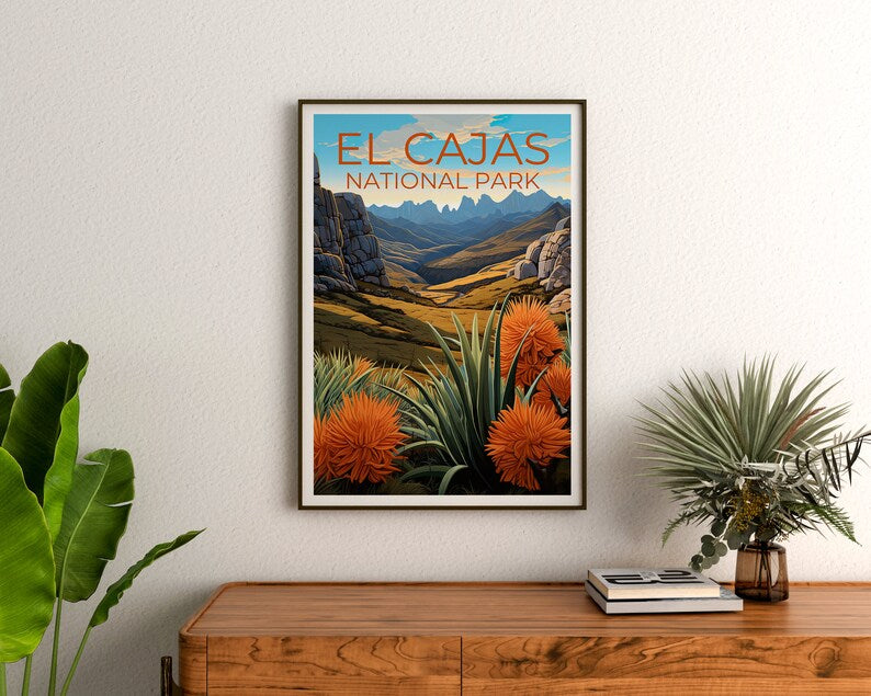 El Cajas National Park Poster, Ecuador Print, Ecuador Art, El Cajas Print, Ecuador  Poster, El Cajas Art