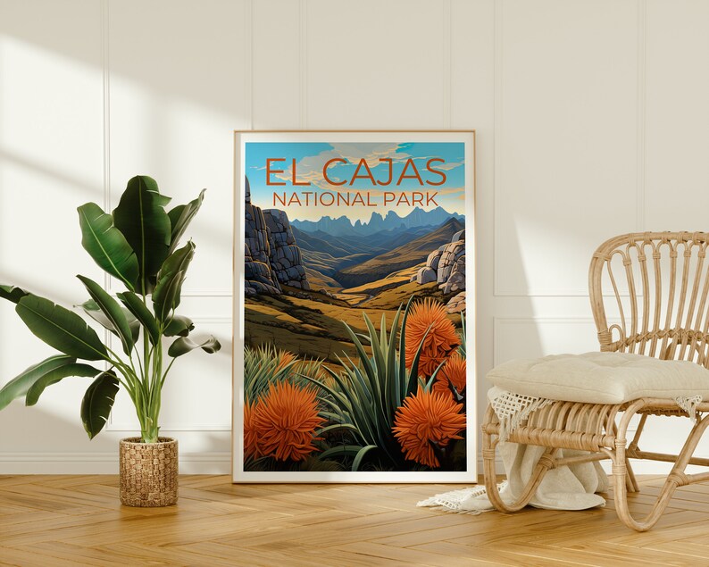 El Cajas National Park Poster, Ecuador Print, Ecuador Art, El Cajas Print, Ecuador  Poster, El Cajas Art