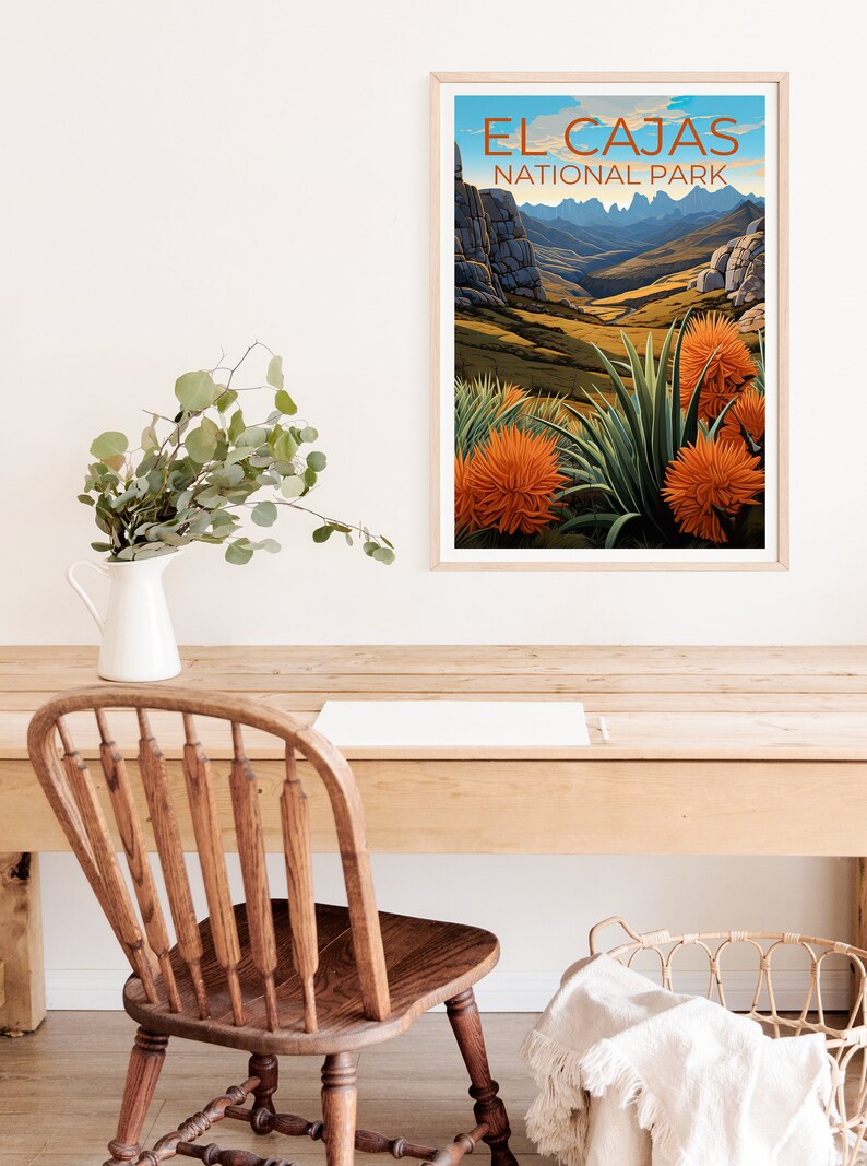 El Cajas National Park Poster, Ecuador Print, Ecuador Art, El Cajas Print, Ecuador  Poster, El Cajas Art