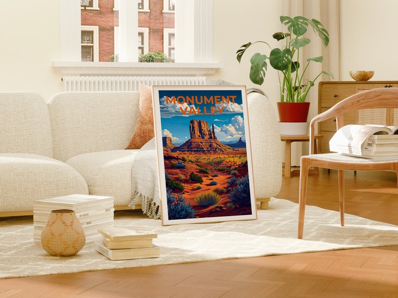 Monument Valley Poster, Monument Valley Print, Arizona Art, Arizona Print, Monument Valley Travel Poster, Arizona Art, Hiking Gift