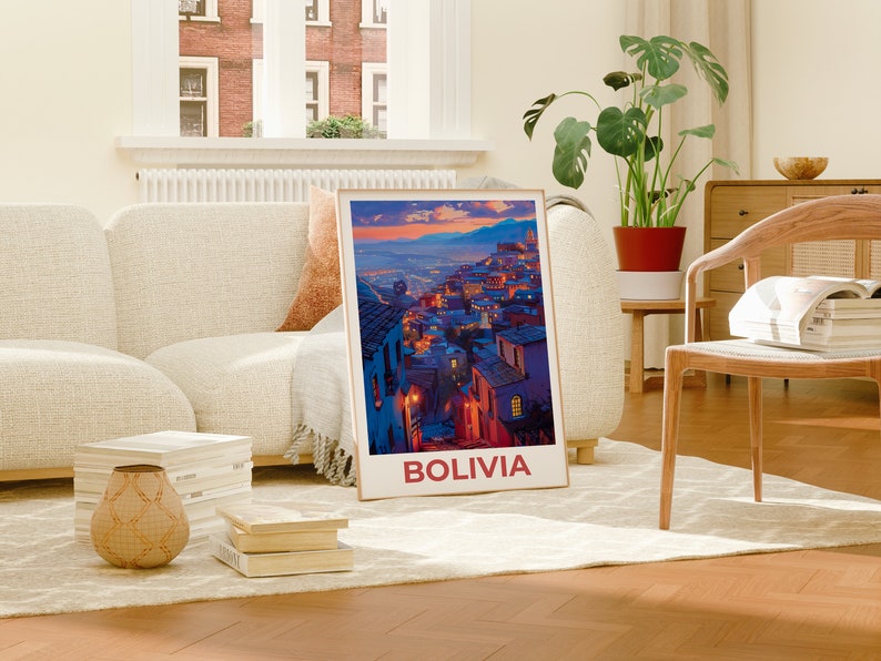 Bolivia Travel Poster, Bolivia Wall Art, Bolivia Print, Bolivia Poster, South America Poster
