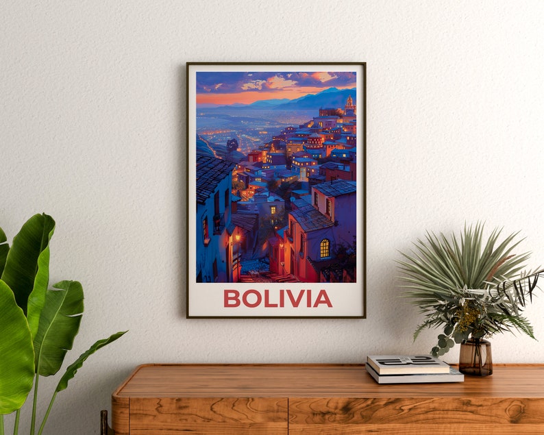 Bolivia Travel Poster, Bolivia Wall Art, Bolivia Print, Bolivia Poster, South America Poster
