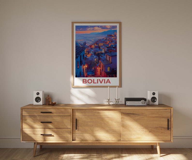 Bolivia Travel Poster, Bolivia Wall Art, Bolivia Print, Bolivia Poster, South America Poster