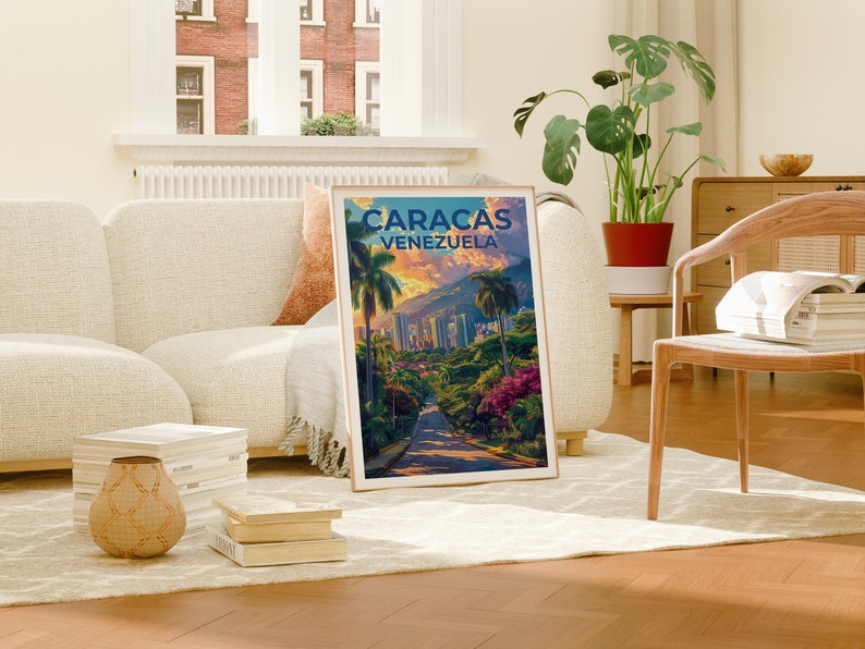 Caracas Poster, Caracas Print, Venezuela Poster, Venezuela Print, Caracas Travel Poster, Venezuela Art, Caracas Gift