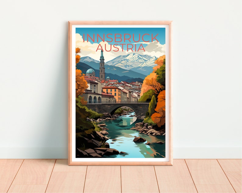 Innsbruck Poster, Innsbruck Print, Austria Art, Austria Print, Innsbruck Travel Poster, Austria Poster, Innsbruck Wall Art