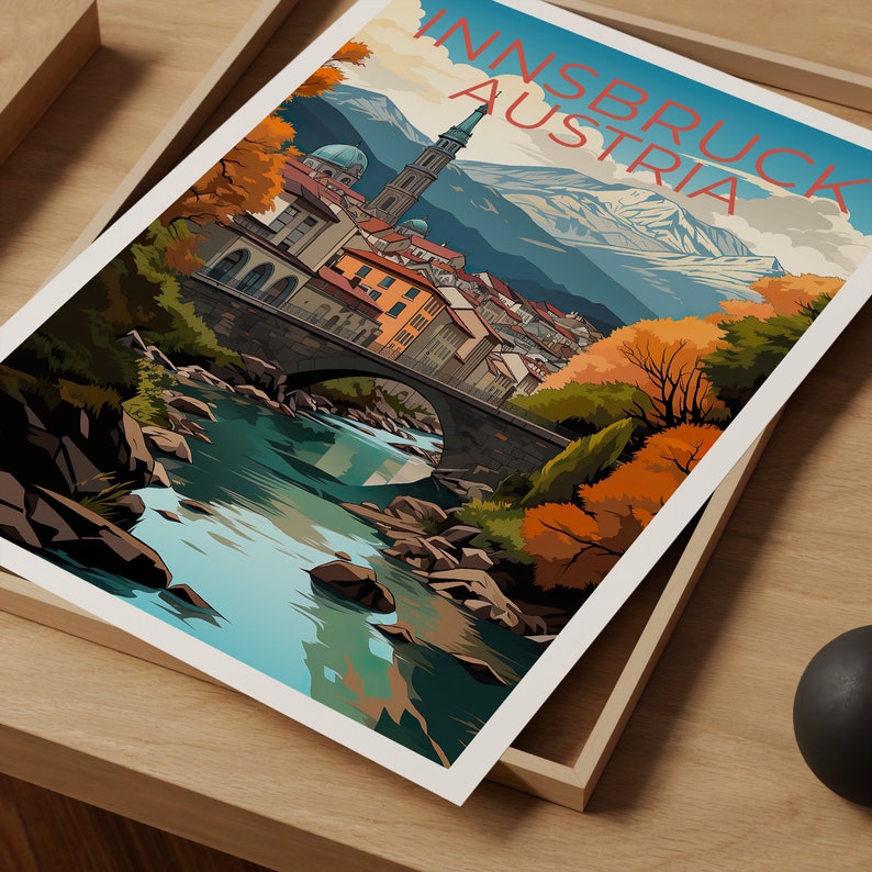 Innsbruck Poster, Innsbruck Print, Austria Art, Austria Print, Innsbruck Travel Poster, Austria Poster, Innsbruck Wall Art