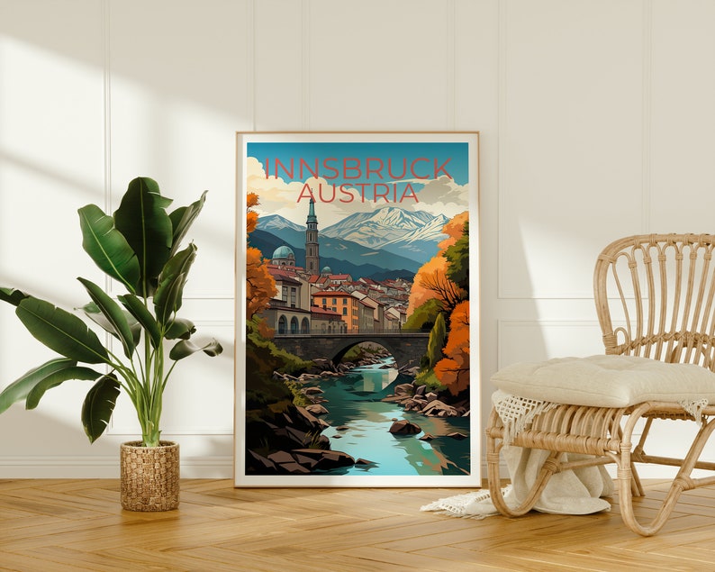 Innsbruck Poster, Innsbruck Print, Austria Art, Austria Print, Innsbruck Travel Poster, Austria Poster, Innsbruck Wall Art