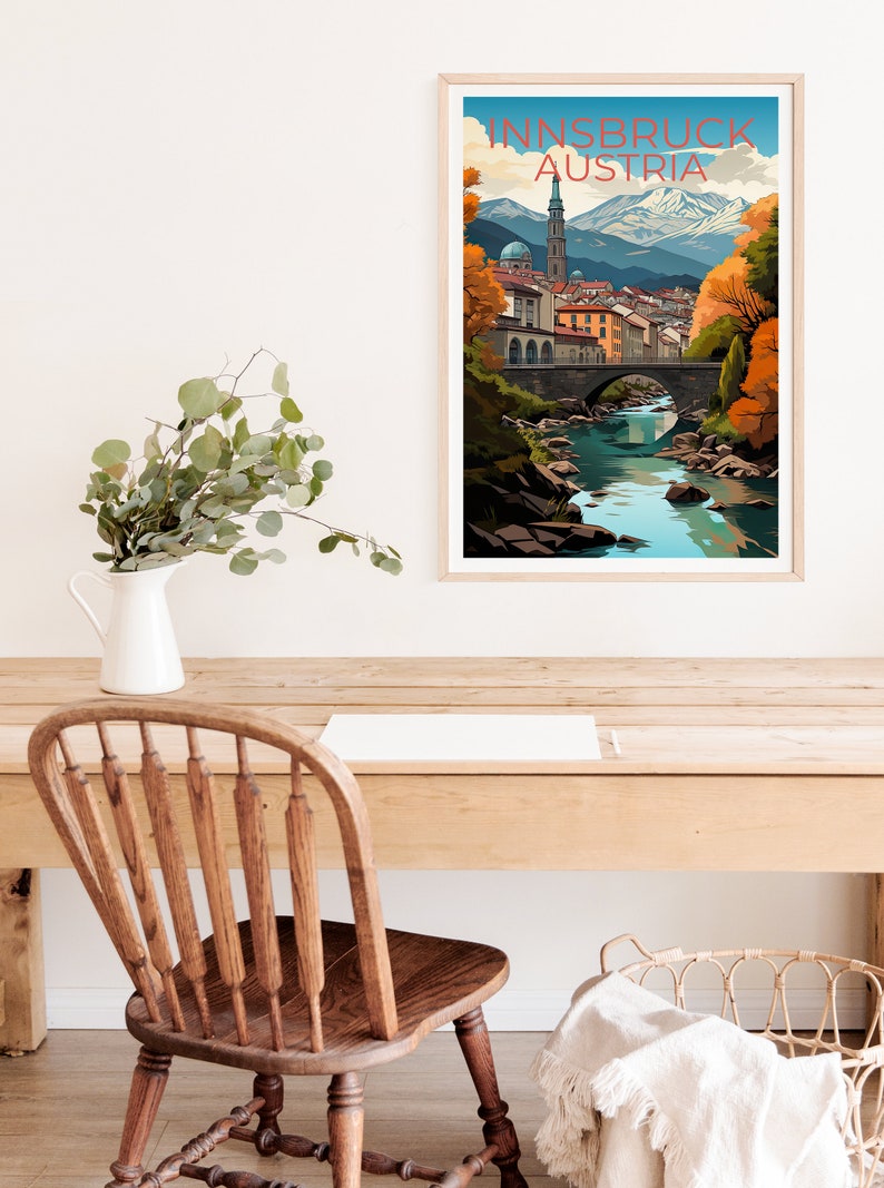 Innsbruck Poster, Innsbruck Print, Austria Art, Austria Print, Innsbruck Travel Poster, Austria Poster, Innsbruck Wall Art