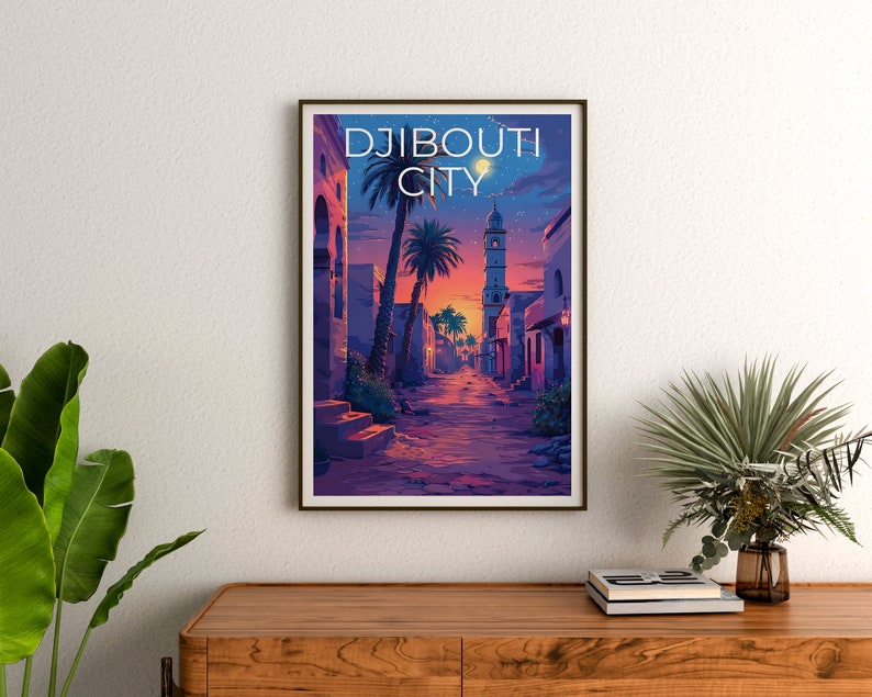 Djibouti City Poster, Djibouti City Print, Djibouti Poster, Djibouti Print, Africa Poster, Africa Print, Djibouti Art