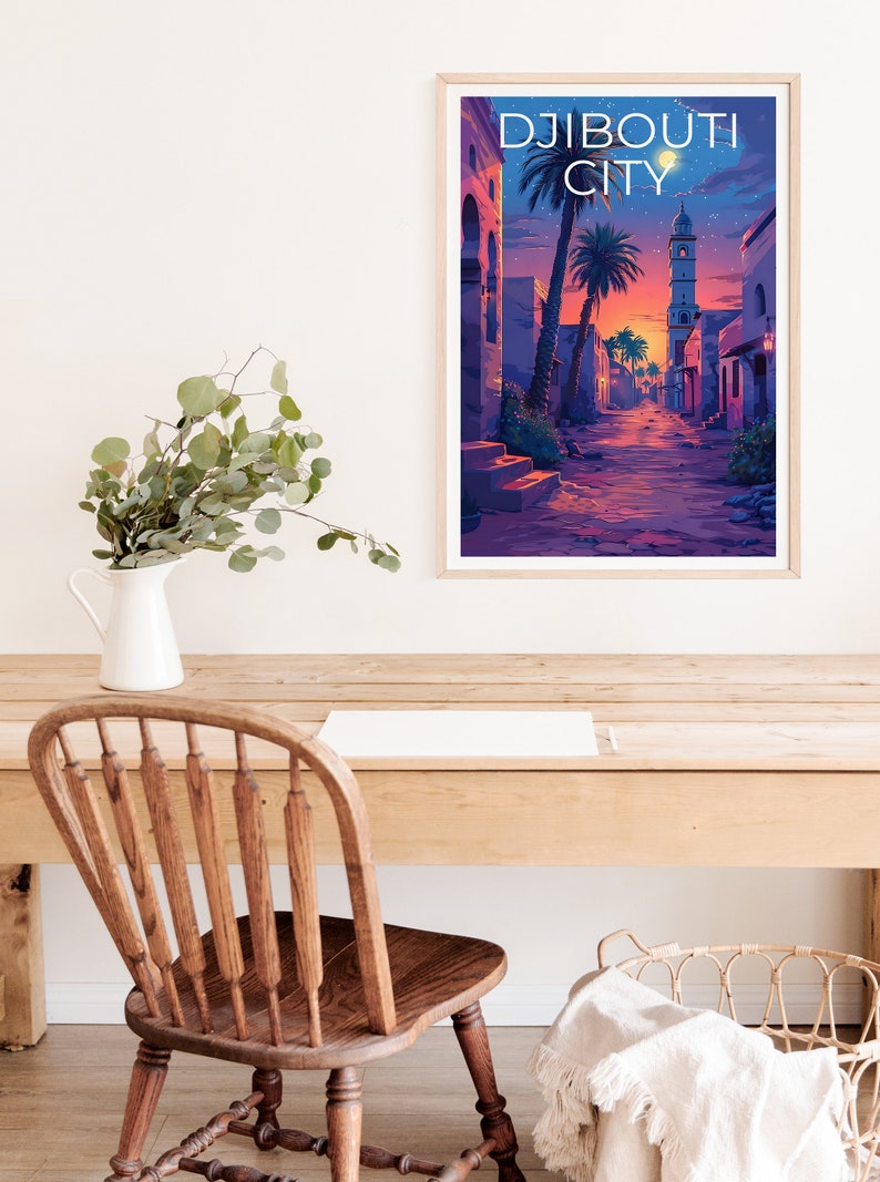 Djibouti City Poster, Djibouti City Print, Djibouti Poster, Djibouti Print, Africa Poster, Africa Print, Djibouti Art
