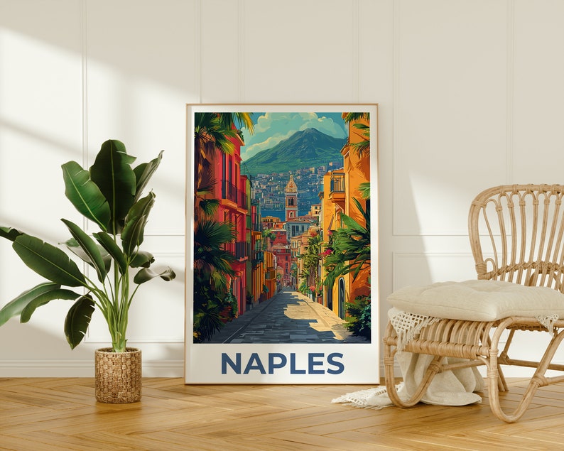 Naples Poster, Naples Print, Italy Poster, Italy Print, Naples Travel Poster, Italy Art, Naples Art