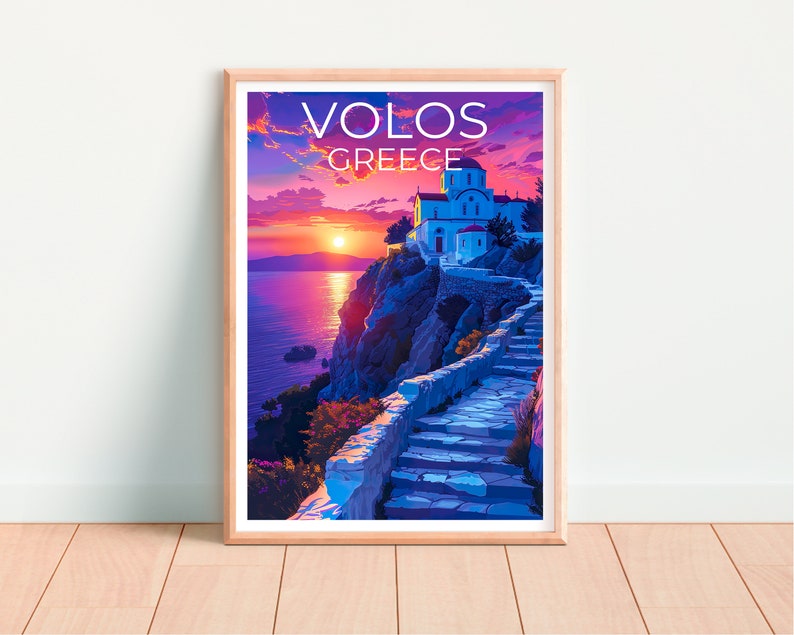 Volos Poster, Greece Print, Greece Poster, Volos Print, Volos Travel Poster, Greece Art, Volos Art