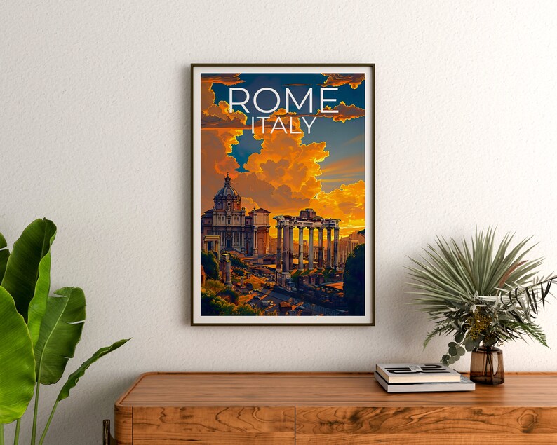 Rome Poster, Rome Print, Roman Forum Poster, Italy Print, Italy Poster, Rome Art, Rome Gift