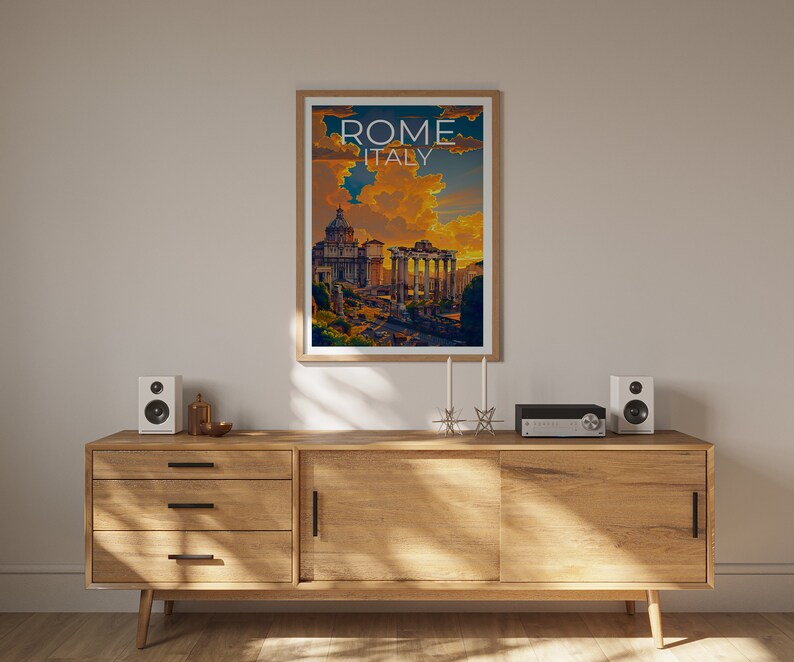 Rome Poster, Rome Print, Roman Forum Poster, Italy Print, Italy Poster, Rome Art, Rome Gift