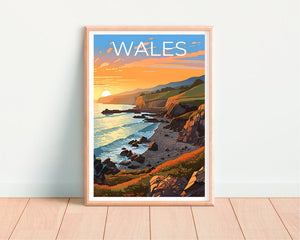 Wales Reiseposter, UK Wandkunst, UK Druck, Wales Poster, UK Poster, Großbritannien Poster, Wales Druck