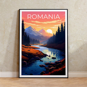 Romania Poster, Romania Print, Retezat National Park Poster, Forest Print, Romania Travel Poster, Mountain Poster, Romania Art