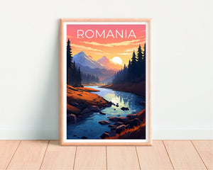 Romania Poster, Romania Print, Retezat National Park Poster, Forest Print, Romania Travel Poster, Mountain Poster, Romania Art