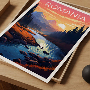 Romania Poster, Romania Print, Retezat National Park Poster, Forest Print, Romania Travel Poster, Mountain Poster, Romania Art