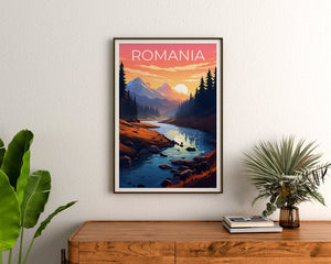 Romania Poster, Romania Print, Retezat National Park Poster, Forest Print, Romania Travel Poster, Mountain Poster, Romania Art