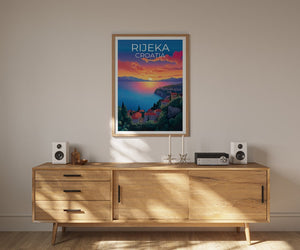 Rijeka Poster, Rijeka Print, Croatia Poster, Croatia Print, Rijeka Travel Poster, Croatia Art, Rijeka Art