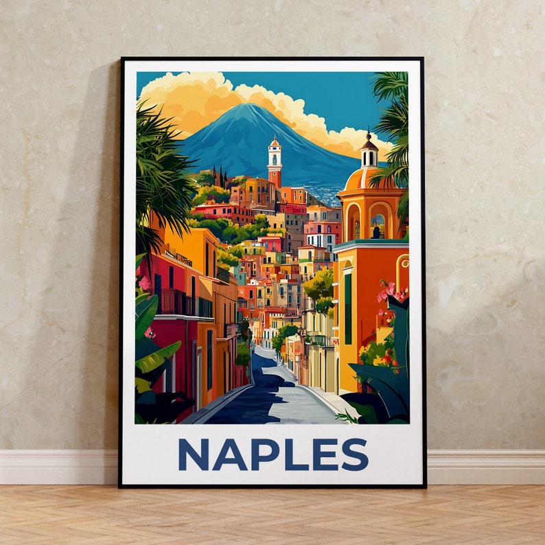 Naples Poster, Naples Print, Italy Poster, Italy Print, Naples Travel Poster, Italy Art, Naples Art