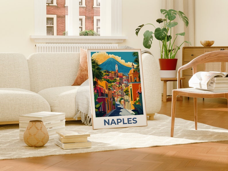 Naples Poster, Naples Print, Italy Poster, Italy Print, Naples Travel Poster, Italy Art, Naples Art