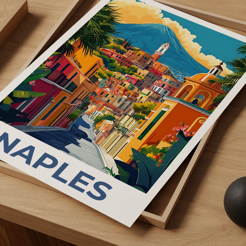 Naples Poster, Naples Print, Italy Poster, Italy Print, Naples Travel Poster, Italy Art, Naples Art