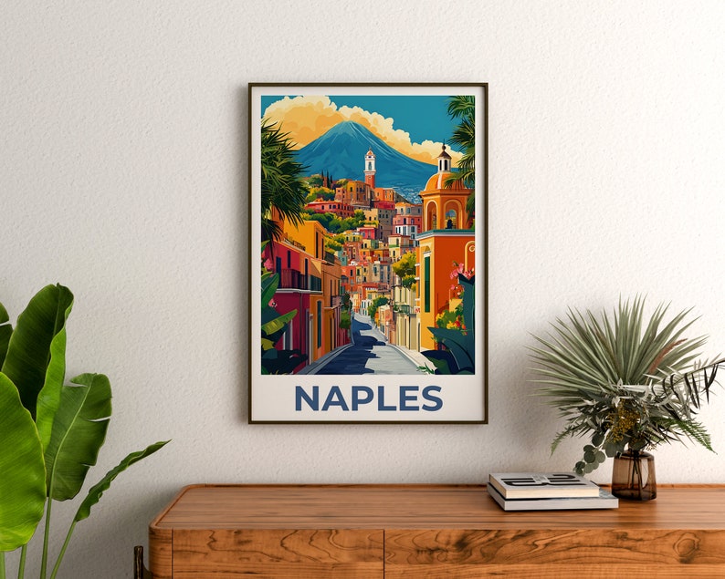 Naples Poster, Naples Print, Italy Poster, Italy Print, Naples Travel Poster, Italy Art, Naples Art