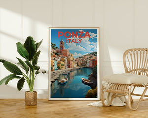 Ponza Poster, Ponza Print, Italy Art, Italy Print, Ponza Travel Poster, Ponza Island Poster, Ponza Wall Art