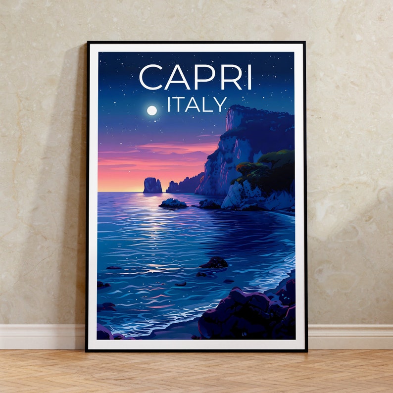 Capri Poster, Capri Print, Italy Poster, Italy Print, Capri Travel Poster, Italy Art, Capri Art