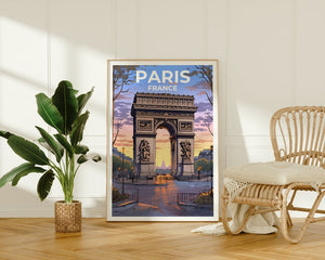 Paris Travel Poster, France Wall Art, France Print, Paris Poster, Arc de Triomphe Poster, City Poster, Wall Decor