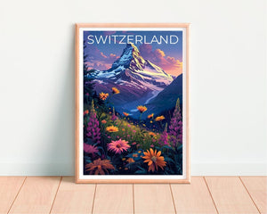 Matterhorn Poster, Matterhorn Print, Switzerland Poster, Switzerland Print, Mountain Poster, Matterhorn Art, Switzerland Gift
