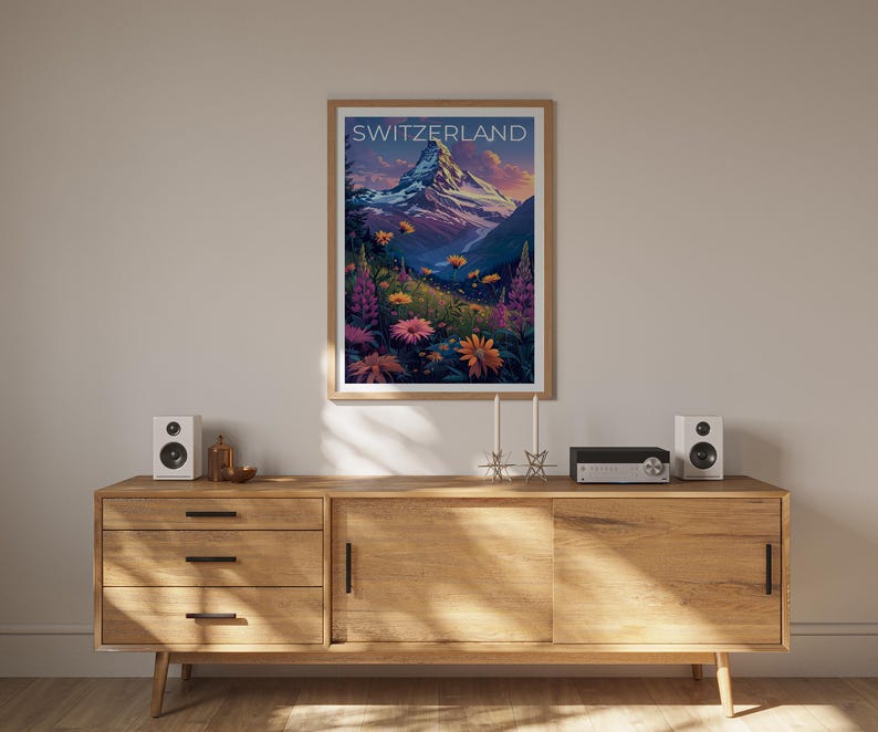 Matterhorn Poster, Matterhorn Print, Switzerland Poster, Switzerland Print, Mountain Poster, Matterhorn Art, Switzerland Gift