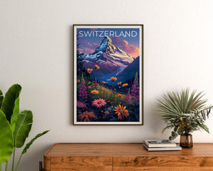 Matterhorn Poster, Matterhorn Print, Switzerland Poster, Switzerland Print, Mountain Poster, Matterhorn Art, Switzerland Gift