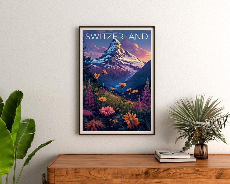 Matterhorn Poster, Matterhorn Print, Switzerland Poster, Switzerland Print, Mountain Poster, Matterhorn Art, Switzerland Gift