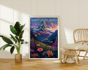 Matterhorn Poster, Matterhorn Print, Switzerland Poster, Switzerland Print, Mountain Poster, Matterhorn Art, Switzerland Gift