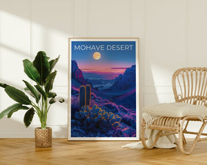 Mohave Desert Poster, Mohave Desert Print, California Poster, California Print, Mohave Desert Travel Poster, Mohave Poster, Desert Poster