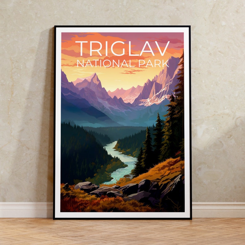 Triglav National Park Poster, Slovenia Print, Slovenia Art, Triglav Print, Triglav Poster, Slovenia Poster, Triglav Art