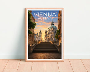 Vienna Travel Poster, Austria Wall Art, Austria Print, Vienna Poster, Europe Poster, City Poster, Vienna Art