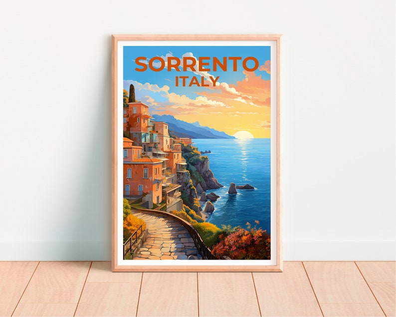 Sorento Poster, Italy Print, Italy Art, Sorrento Print, Italy Coast Poster, Italy Poster, Sorrento Gift