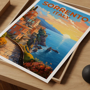 Sorento Poster, Italy Print, Italy Art, Sorrento Print, Italy Coast Poster, Italy Poster, Sorrento Gift