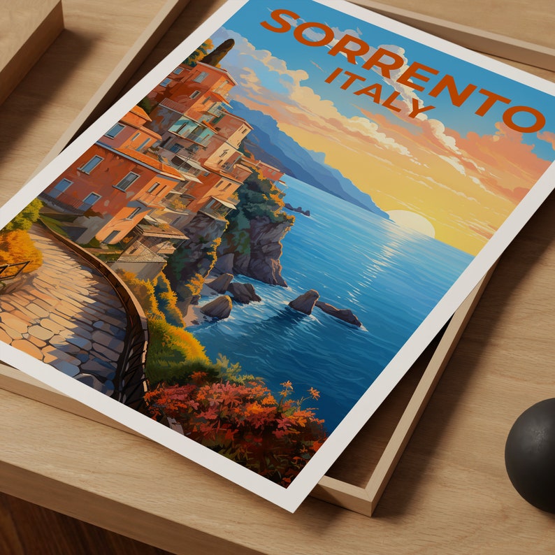 Sorento Poster, Italy Print, Italy Art, Sorrento Print, Italy Coast Poster, Italy Poster, Sorrento Gift