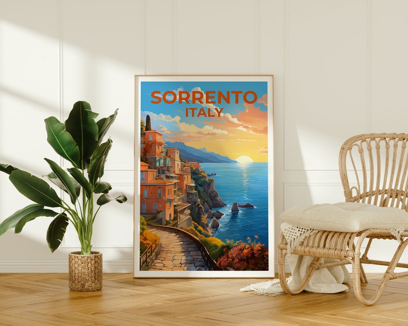 Sorento Poster, Italy Print, Italy Art, Sorrento Print, Italy Coast Poster, Italy Poster, Sorrento Gift