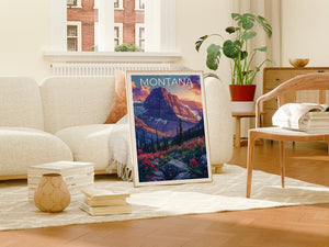 Affiche Montana, Impression Montana, Affiche de montagne, Impression de montagne, Affiche de voyage Montana, Affiche de nature sauvage, Art Montana