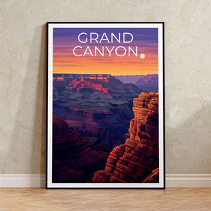 Affiche du Grand Canyon, Impression du Grand Canyon, Affiche de l'Arizona, Impression de l'Arizona, Affiche de voyage du Grand Canyon, Art de l'Arizona, Cadeau du Grand Canyon