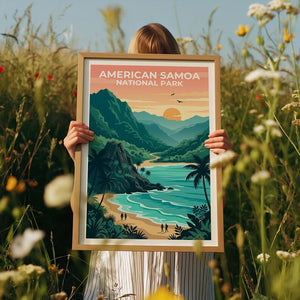 American Samoa Poster - South Pacific Coast Wall Art