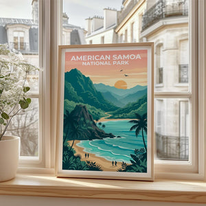 American Samoa Poster - South Pacific Coast Wall Art